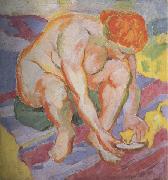 Nude with  Cat (mk34) Franz Marc